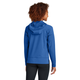Sport-Tek LST856 Ladies Sport-Wick Stretch 1/2-Zip Hoodie - True Royal