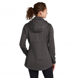 Sport-Tek LST980 Ladies Hooded Soft Shell Jacket - Graphite