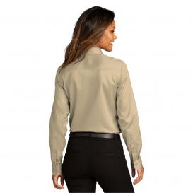 Port Authority LW808 Ladies Long Sleeve SuperPro React Twill Shirt - Wheat