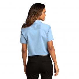 Port Authority LW809 Ladies Short Sleeve SuperPro React Twill Shirt - Cloud Blue