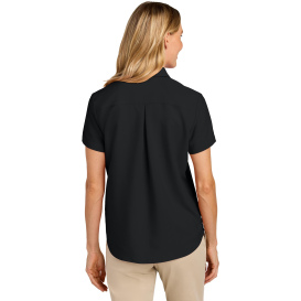 Port Authority LW963 Ladies Short Sleeve UV Dockside Shirt - Deep Black