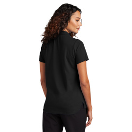 Mercer+Mettle MM1005 Women's Stretch Pique Polo - Deep Black