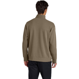 Mercer+Mettle MM3040 Linear Texture 1/4-Zip - Warm Taupe
