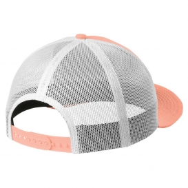 New Era NE207 Snapback Low Profile Trucker Cap - Coral/White