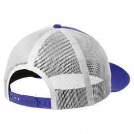 New Era NE207 Snapback Low Profile Trucker Cap - Heather Royal/White