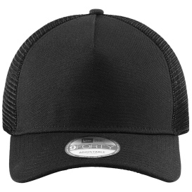New Era NE212 A-Frame Snapback Mesh Back Cap - Black/Black