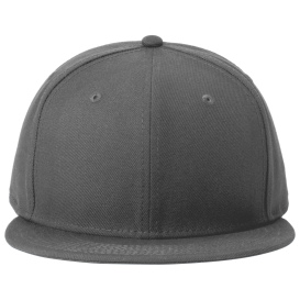 New Era NE4020 Standard Fit Flat Bill Snapback Cap - Graphite