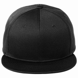 New Era NE409 Pivot Flat Bill Snapback Cap - Black