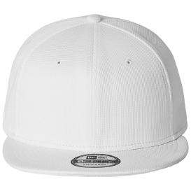 New Era NE409 Pivot Flat Bill Snapback Cap - White