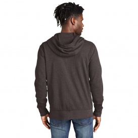 New Era NEA141 Thermal Full-Zip Hoodie - Black Heather