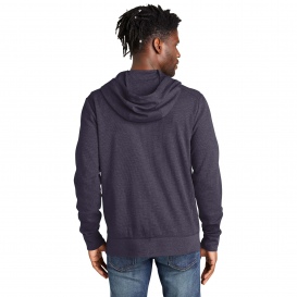 New Era NEA141 Thermal Full-Zip Hoodie - True Navy Heather