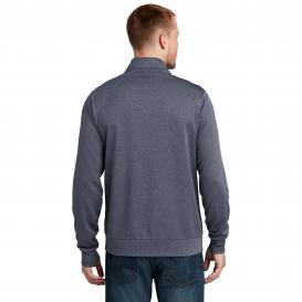 New Era NEA530 Performance Terry Full-Zip Jacket - True Navy Heather