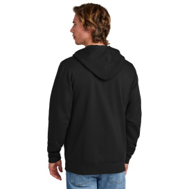 New Era NEA551 Comeback Fleece Full-Zip Hoodie - Black