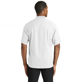 New Era NEA600 Cage Short Sleeve 1/4-Zip Jacket - White