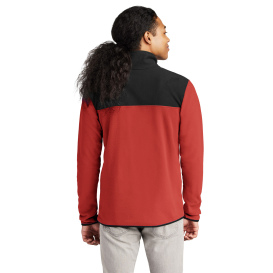 The North Face NF0A7V4L Glacier 1/4-Zip Fleece - Rage Red/TNF Black