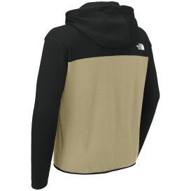 The North Face NF0A8BUS Double-Knit Full-Zip Hoodie - Khaki Stone/TNF Black