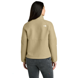 The North Face NF0A8C5C Ladies Barr Lake Soft Shell Jacket - Khaki Stone Dark Heather