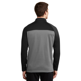 Nike NKAH6254 Therma-FIT 1/2-Zip Fleece - Black/Dark Grey Heather