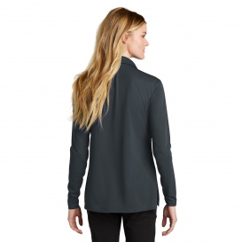 Nike NKDC2105 Ladies Dri-FIT Micro Pique 2.0 Long Sleeve Polo - Anthracite