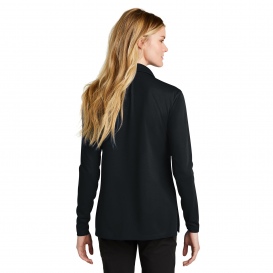 Nike NKDC2105 Ladies Dri-FIT Micro Pique 2.0 Long Sleeve Polo - Black