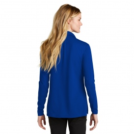 Nike NKDC2105 Ladies Dri-FIT Micro Pique 2.0 Long Sleeve Polo - Game Royal
