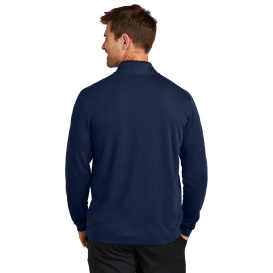 Nike NKDX6702 Textured 1/2-Zip Cover-Up - College Navy