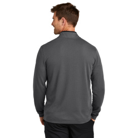 Nike NKDX6702 Textured 1/2-Zip Cover-Up - Dark Grey