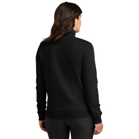 Nike NKDX6720 Club Fleece Sleeve Swoosh 1/2-Zip - Black