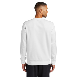 Nike NKFD9863 Club Fleece Sleeve Swoosh Crew - White