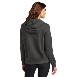 Nike NKFD9889 Ladies Club Fleece Sleeve Swoosh Pullover Hoodie - Anthracite