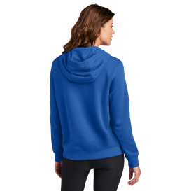 Nike NKFD9889 Ladies Club Fleece Sleeve Swoosh Pullover Hoodie - Game Royal