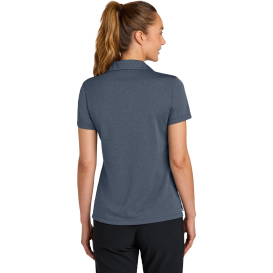 Nike NKFQ4793 Ladies Dri-FIT Smooth Heather Polo - Navy Heather