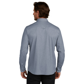 OGIO OG161 Extend Long Sleeve Button-Up - Deep Blue Heather