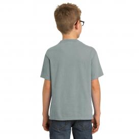 Port & Company PC099Y Youth Beach Wash Garment-Dyed Tee - Pewter