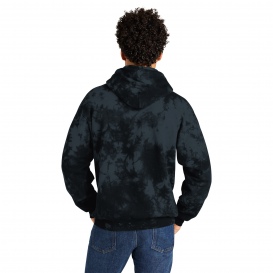 Port & Company PC144 Crystal Tie-Dye Pullover Hoodie - Black