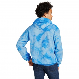 Port & Company PC144 Crystal Tie-Dye Pullover Hoodie - Sky Blue