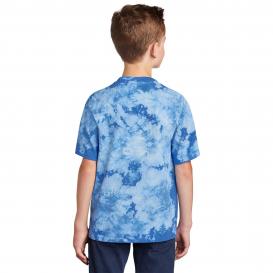 Port & Company PC145Y Youth Crystal Tie-Dye Tee - Sky Blue