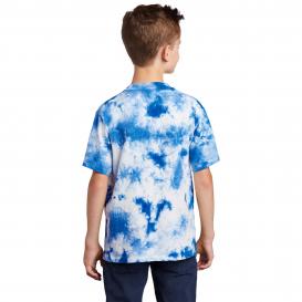 Port & Company PC145Y Youth Crystal Tie-Dye Tee - True Royal