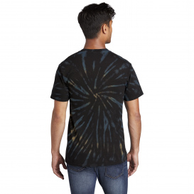 Port & Company PC147 Tie-Dye Tee - Black Galaxy Spiral