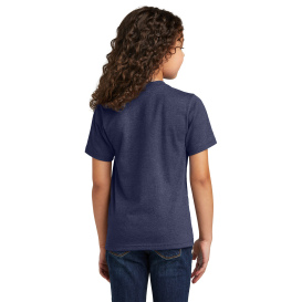 Port & Company PC330Y Youth Tri-Blend Tee - Team Navy Heather