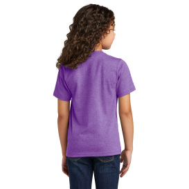 Port & Company PC330Y Youth Tri-Blend Tee - Team Purple Heather