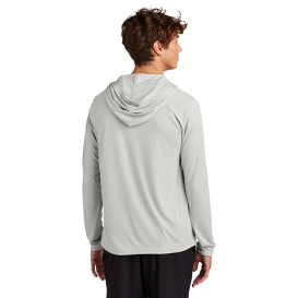 Port & Company PC380H Performance Pullover Hooded Tee - Silver