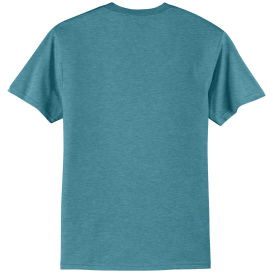 Port & Company PC43 Lightweight Cotton Tee - Vivid Teal Heather
