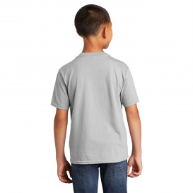 Port & Company PC450Y Youth Fan Favorite Tee - Silver