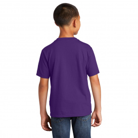 Port & Company PC450Y Youth Fan Favorite Tee - Team Purple