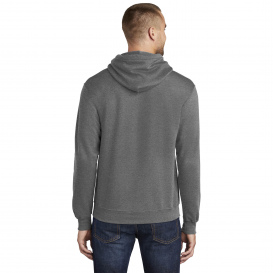 Port & Company PC78H Core Fleece Pullover Hooded Sweatshirt - Graphite Heather