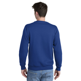 Port & Company PC78PKT Core Fleece Crewneck Pocket Sweatshirt - True Royal