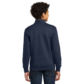 Port & Company PC78YQ Youth Core Fleece 1/4-Zip Sweatshirt - Navy