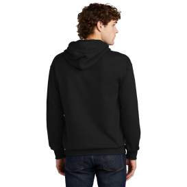 Port & Company PC79H Fleece Pullover Hooded Sweatshirt - Jet Black