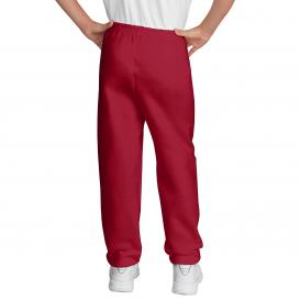 Port & Company PC90YP Youth Core Fleece Sweatpants - Red